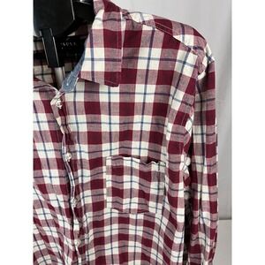 Capsule XXL Mens Plaid Button Down Shirt Long‎ Sleeve Pocket Casual